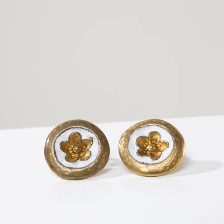 Pair of "Flowers" earrings by Line VAUTRIN IMG_007