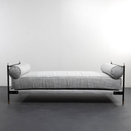 Daybed leather saddle stitching Jacques Adnet IMG_002