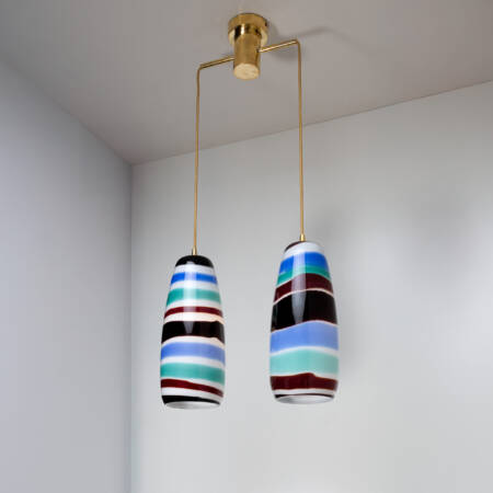 Double ceiling light by Massimo Vignelli, Venini, Murano, Italy founded in 1921 IMG_006