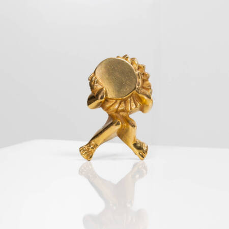 The Solar Eclipse, Gilt bronze brooch - L'éclipse du soleil, broche en bronze doré LINE VAUTRIN - IMG_001